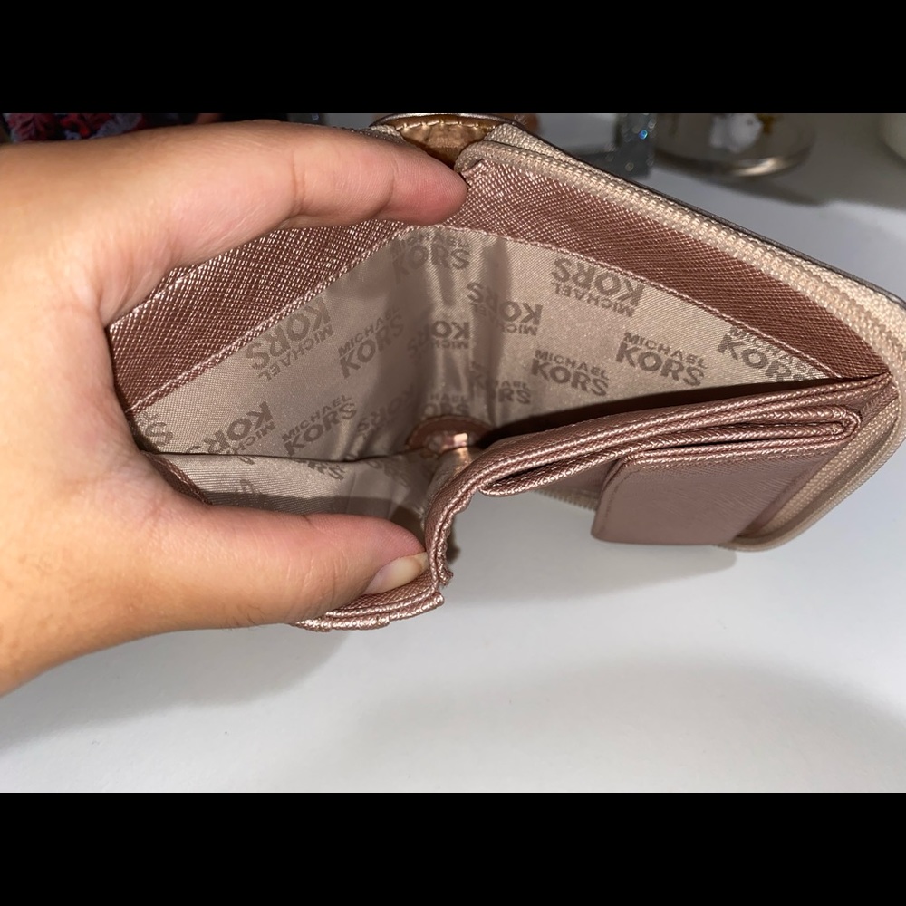 Michael Kors Rose Gold Small Wallet - Picture 6 of 6